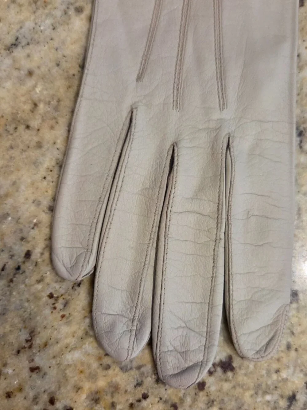 Vintage Womens Size S Beige Leather Formal 11.5